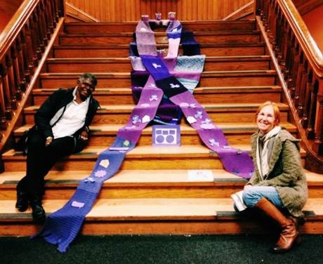 Observing Domestic Violence Month and Showcasing the Purple Scarf